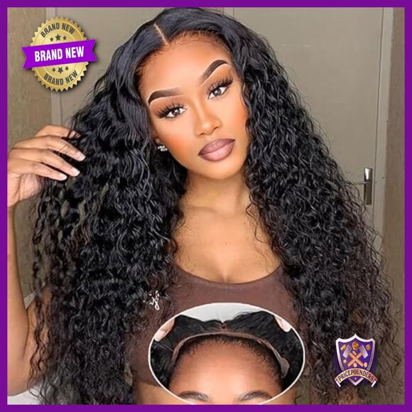 20 Inch Human Hair Deep Wave Lace Front Wig Glueless Wear and Go main image 5